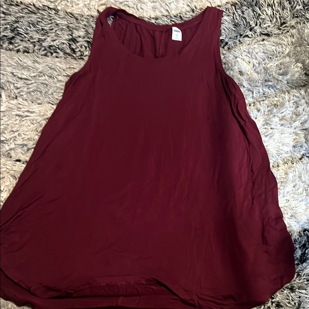 Old Navy Red Relaxed Tank Top